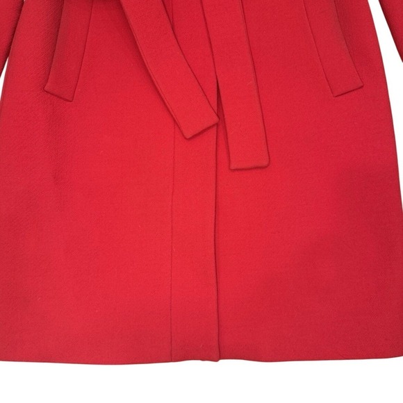 J.Crew Double Cloth By Manifaturra De Carmignano Button Up Coat Peacock Red Sz 4 - Picture 6 of 16